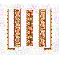 Водорастворимый флизелин для вышивки бисером или нитками "Гуцульский орнамент" (Схема или набор)